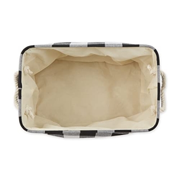 DII Buffalo Check Medium Storage Bin with Handles