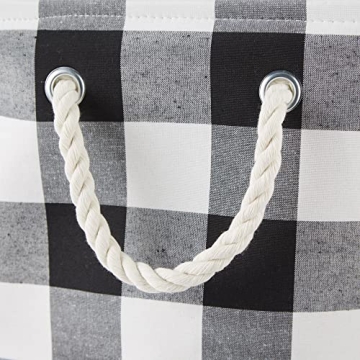 DII Buffalo Check Medium Storage Bin with Handles