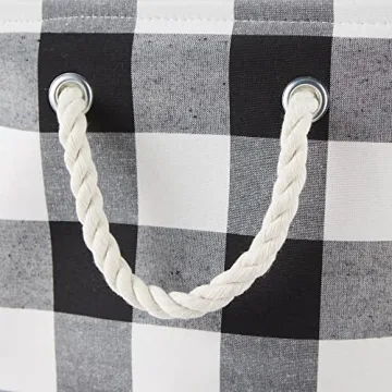 DII Buffalo Check Medium Storage Bin with Handles