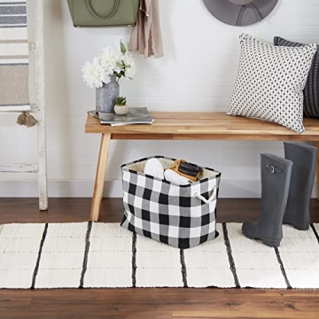 DII Buffalo Check Medium Storage Bin with Handles