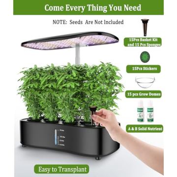 Misting Hydroponic Herb Garden System - 15 Pods