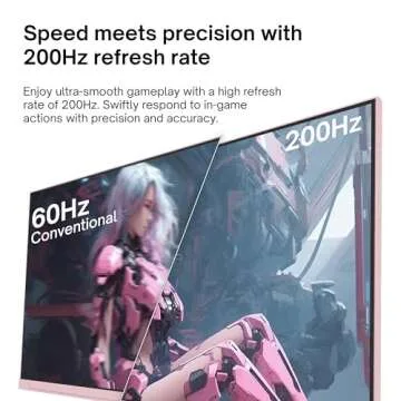 Pixio PX248 Wave Pink 24" 200Hz High-Speed Gaming Monitor