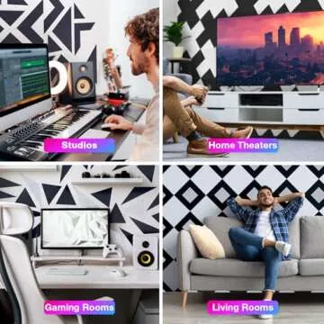 18 Pack Self-Adhesive Acoustic Panels for Sound Control