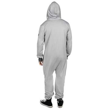 Tipsy Elves 80s 90s Retro Halloween Costume for Men Gray Gaming Controller Jumpsuit Classic Gaming T...