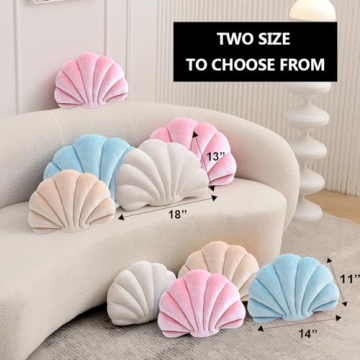 XIAIJIA Seashell Decorative Pillow - Coastal Decor Accent