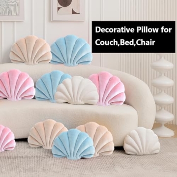 XIAIJIA Seashell Decorative Pillow - Coastal Decor Accent
