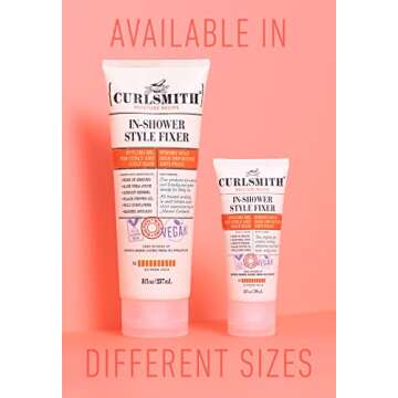 CURLSMITH - In-Shower Style Fixer - Vegan Extreme Hold Styling Gel for Dry, Wavy, Curly or Coily Hair (8oz)