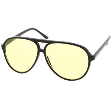 zeroUV Retro Aviator Sunglasses with Blue Light Blocking