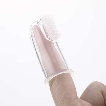 Dr. Talbot's Baby Toothpaste Naturally Inspired with Citroganix and Silicone Finger Gum Massager, Vanilla Milk Flavor