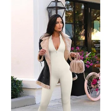 Versatile Ribbed Zipped Jumpsuit for Everyday Style
