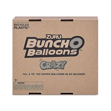 ZURU BUNCH O BALLOONS - 350 Rapid-Fill Crazy Color Water Balloons (10 Pack) Amazon Exclusive