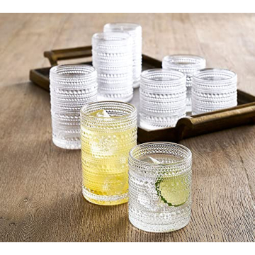 8-Piece Vintage Glassware Drinking Glasses Set: Perfect for Every Occasion