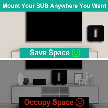 Yibracki Wall Mount for Sonos Sub Gen 3 Gen 2 Heavy Duty