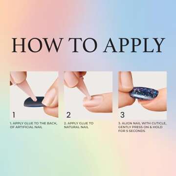 KISS Voguish Fantasy French Nails – Charmante, French Fashion Acrylic Nails, Medium, Almond, Mediu...