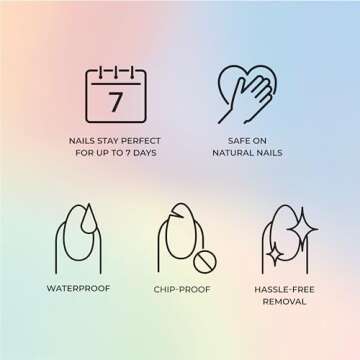 KISS Voguish Fantasy French Nails – Charmante, French Fashion Acrylic Nails, Medium, Almond, Medium Blue, Ready To Wear, Easy Removal, No Damage/Dry Time, Waterproof, Smudge Proof, Shine | 28 Count