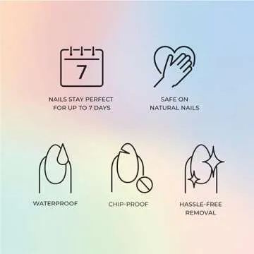 KISS Voguish Fantasy French Nails – Charmante, French Fashion Acrylic Nails, Medium, Almond, Medium Blue, Ready To Wear, Easy Removal, No Damage/Dry Time, Waterproof, Smudge Proof, Shine | 28 Count