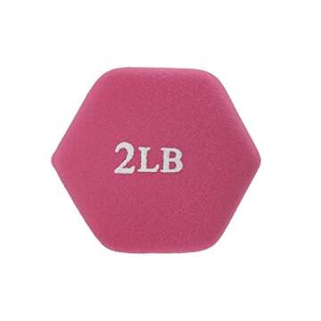 Sunny Health & Fitness Neoprene Dumbbell - 2 Lbs - Pair