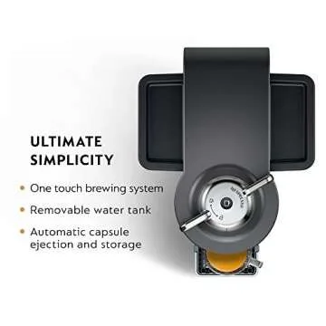 Nespresso Vertuo Coffee and Espresso Maker,1597 ml, by De'Longhi, Graphite Metal