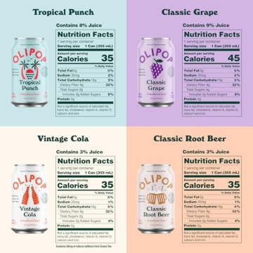 Olipop Prebiotic Soda Sampler Variety Pack for Health