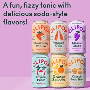 Olipop Prebiotic Soda Sampler Variety Pack for Health