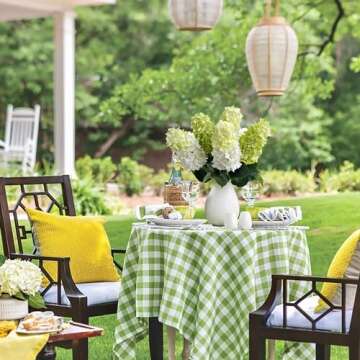 JINWOE White/Light Green Silk Hydrangea Artificial Flowers - 2Pcs 31.5 Inch Lifelike Faux Flowers fo...