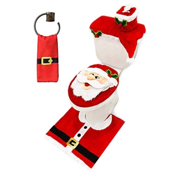 JOYIN Christmas Bathroom Set - Festive Holiday Decor