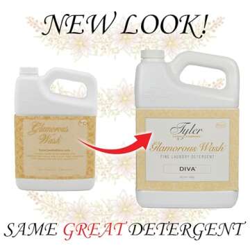 Tyler DIVA Glamorous Wash Laundry Detergent- 64 oz. - With Stain Remover Pen - DIVA Wash Liquid Dete...