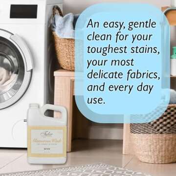 Tyler DIVA Glamorous Wash Laundry Detergent- 64 oz. - With Stain Remover Pen - DIVA Wash Liquid Detergent Designed for Sensitive Fabrics - Hand and Machine Washable