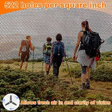 Benvo Mosquito Head Net Mesh, Face Neck Fly Netting Hood from Bugs Gnats Noseeums Screen Net for Any Outdoor Lover- with Carry Bags Fits Most Sizes of Hats Caps (2pcs, Black, Updated Big Net)