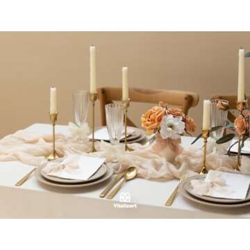 Vitalizart Cream White Handmade Chiffon Silk Ribbon Fringe 3 Rolls 1.5" x 21 Yd Ivory Frayed Edges Ribbons for Wedding Invitations Bridal Bouquets Gifts Wrapping Crafts Holiday Decor