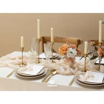 Vitalizart Cream White Handmade Chiffon Silk Ribbon Fringe 3 Rolls 1.5" x 21 Yd Ivory Frayed Edges Ribbons for Wedding Invitations Bridal Bouquets Gifts Wrapping Crafts Holiday Decor