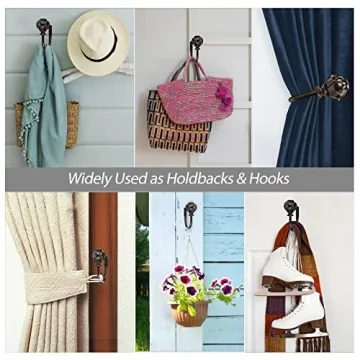 Elegant Antique Bronze Curtain Holdbacks for Home Decor