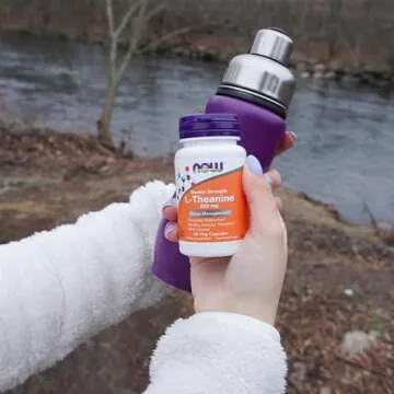 NOW Foods L-Theanine 200mg - Stress Relief Supplement