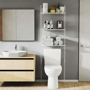 Sumerflos 3 Tier Over The Toilet Storage Shelf for Modern Homes