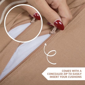 Folkulture Throw Pillow Covers - Set of 2 Vibrant Cotton Lumbar Pillows