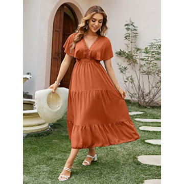 Amegoya Women's Summer Boho Casual Maxi Dress for All Occasions
