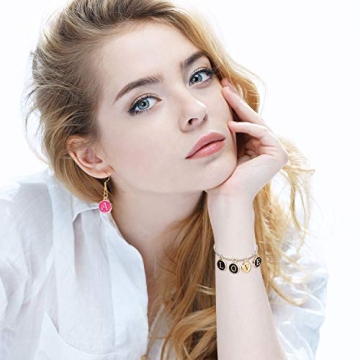 104 Piece Double Sided Letter Charms for DIY Jewelry