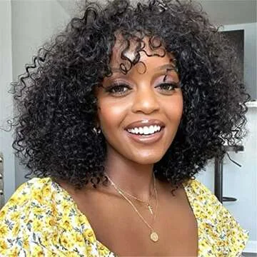 Donmily Short Curly Wig for Stylish Transformations