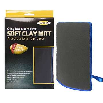 Clay Mitt, AutoCare Fine Grade Clay Bar Mitt Surface Prep Mitt Finish Clay Bar Mitt Wash Mitt Clay E...