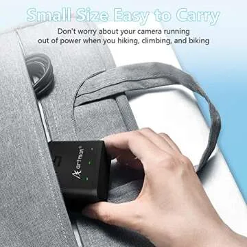 Artman Battery 1500mAh (3-Pack) for GoPro Hero 8/7/6/5 Black and 3-Channel LED USB Storage Charger Fully Compatible with Hero 8 Battery and Charger