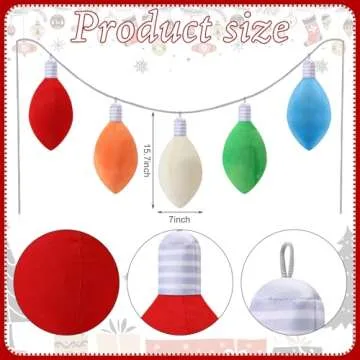 Cozy Beeveer Christmas Light Shaped Pillows Set for Decor