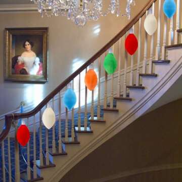 Beeveer 5Pcs Christmas Light Shaped Pillows Bulb Christmas Throw Pillows Soft Plush Stuffed Xmas Pillows Decorative Cute Christmas Decor for Sofa Bedroom Living Home Cushion Fun Christmas Party Decor