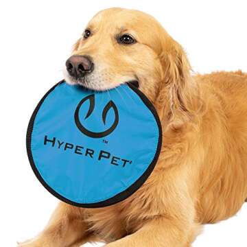 Hyper Pet Flippy Flopper 9" Flying Disc Soft Dog Toy, Floats in Water & Safe on Teeth, for All Breeds, Pack of 2 (Colors May Vary)