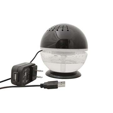 EcoGecko Little Squirt air revitalizer, 4.25"D x 5"H, Black