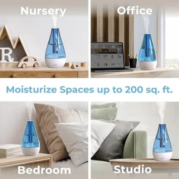 Pure Enrichment MistAire Ultrasonic Humidifier for Small Spaces