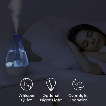 Pure Enrichment MistAire Ultrasonic Humidifier for Small Spaces