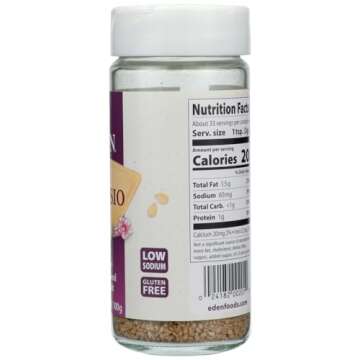 Eden Foods Organic Gomasio - Sesame Seeds & Sea Salt Duo