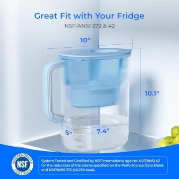 Waterdrop NSF Certified Water Filter Pitcher 200-Gallon