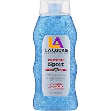 LA Looks Gel #10 Extreme Sport Tri-Active Hold (Blue) 20 oz (Pack of 4)
