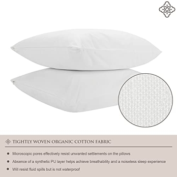Bioweaves Organic Cotton Pillow Protectors 20x26 - 2-Pack